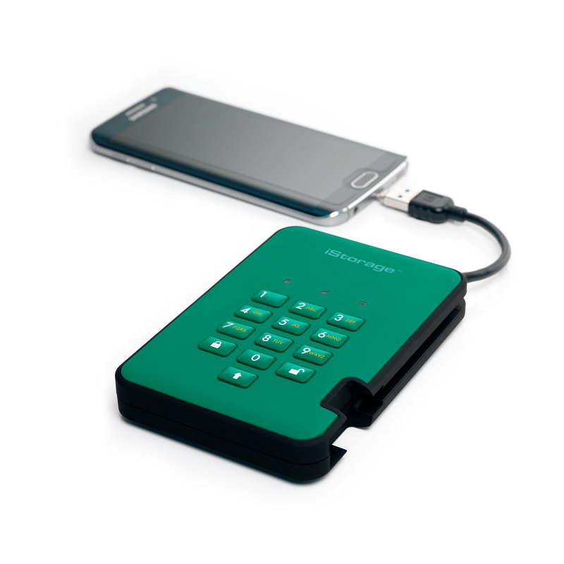 iStorage diskAshur2 HDD - Racing Green