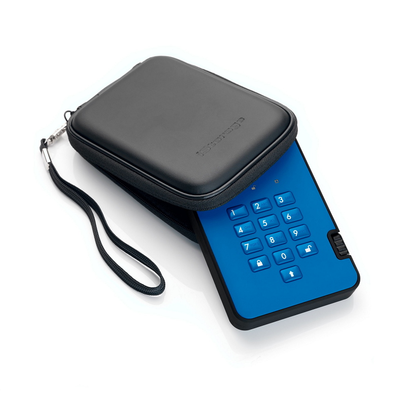 iStorage diskAshur2 HDD - Ocean Blue