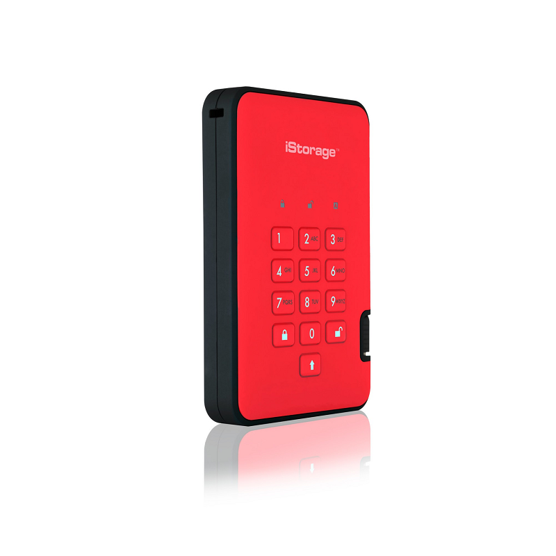 iStorage diskAshur2 SSD - Fiery Red