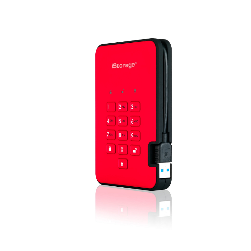 iStorage diskAshur2 SSD - Fiery Red