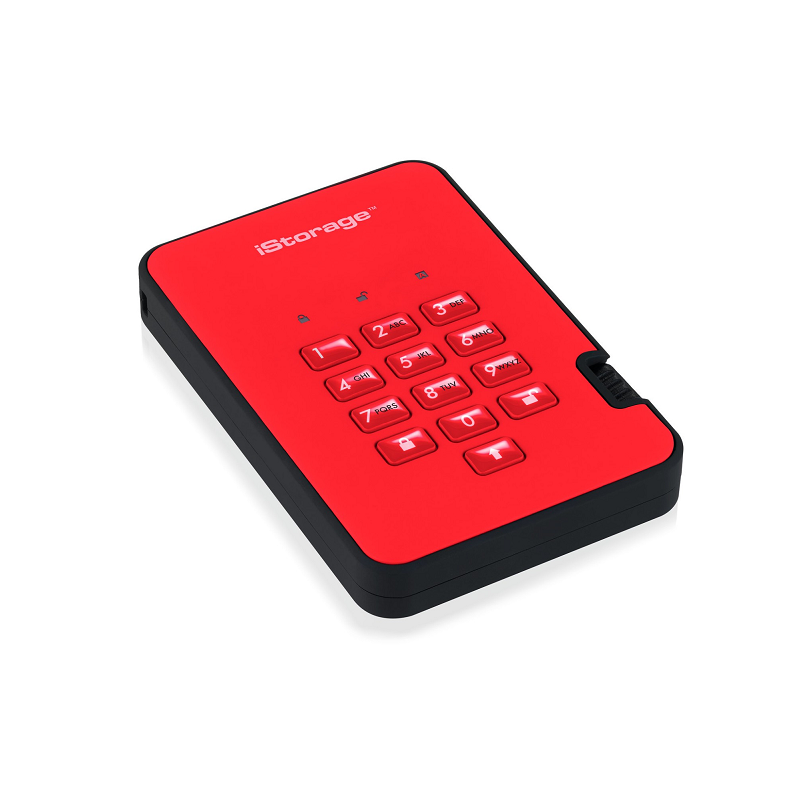 iStorage diskAshur2 SSD - Fiery Red