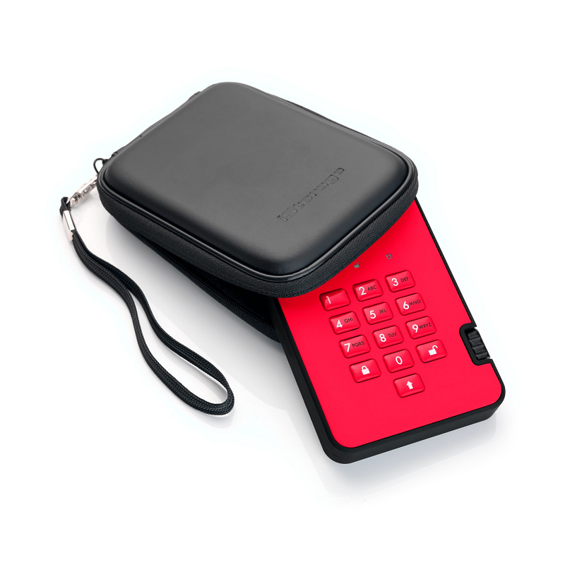 iStorage diskAshur2 SSD - Fiery Red
