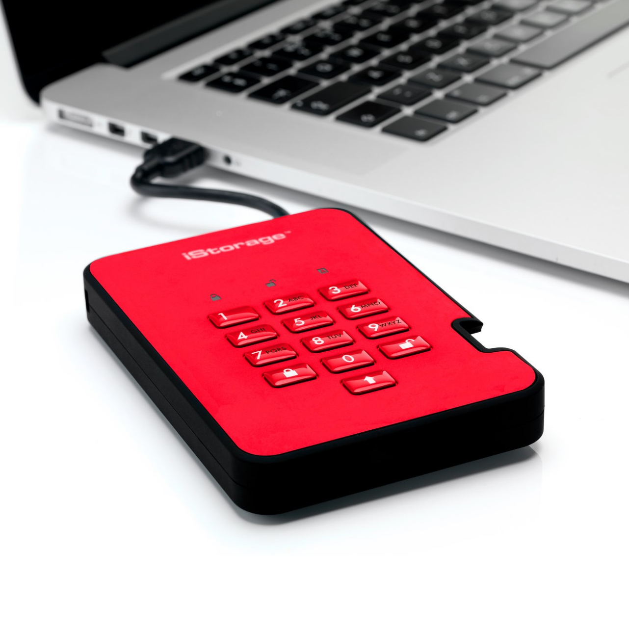iStorage diskAshur2 SSD - Fiery Red