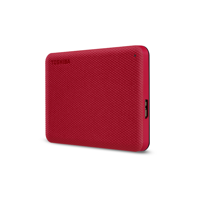 Kioxia Canvio Advance 2.5 External Hard Drive - Red