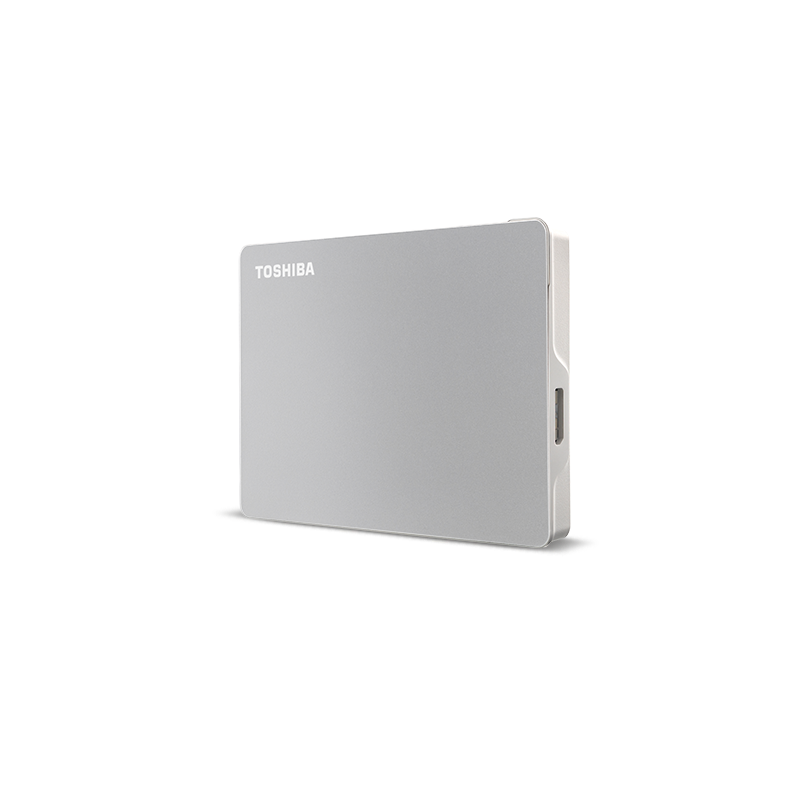 Kioxia Canvio Flex Portable External Hard Drive - Silver
