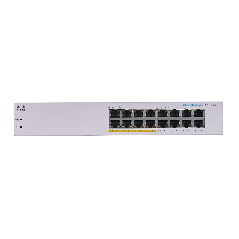 Cisco CBS110-16PP-UK 110 Series Unmanaged 16 port L2 PoE Switch