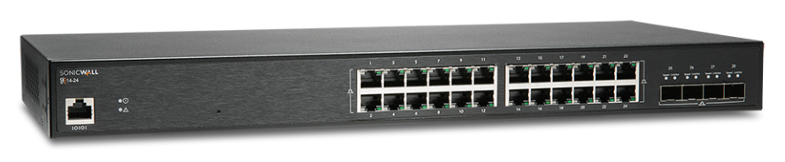 SonicWall 02-SSC-2468 SWS14-24FPOE Managed L2 Gigabit Ethernet Black 1U PoE