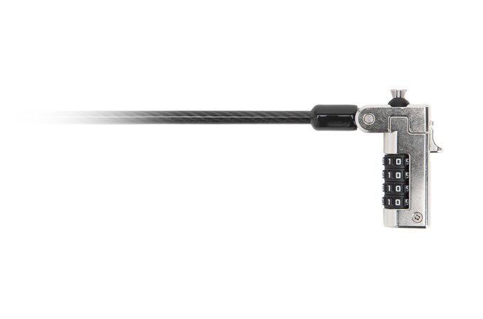 Kensington K68008EU Slim N17 Combination Laptop Lock for Wedge-Shaped Slots