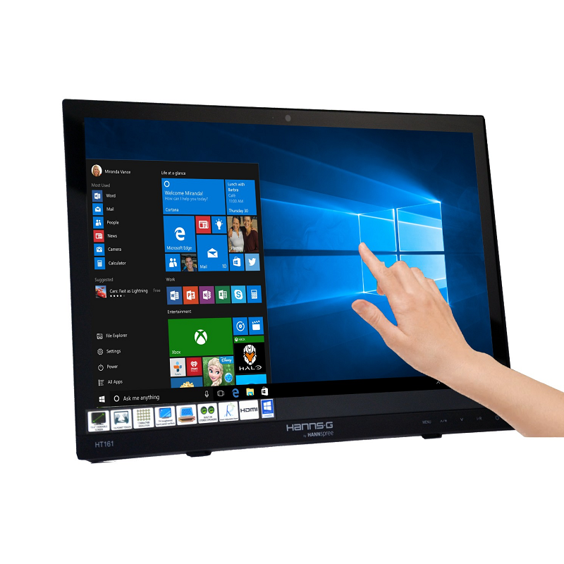 Hannspree HT161HNB Touch Screen Monitor 39.6cm Multi-touch Tabletop - Black