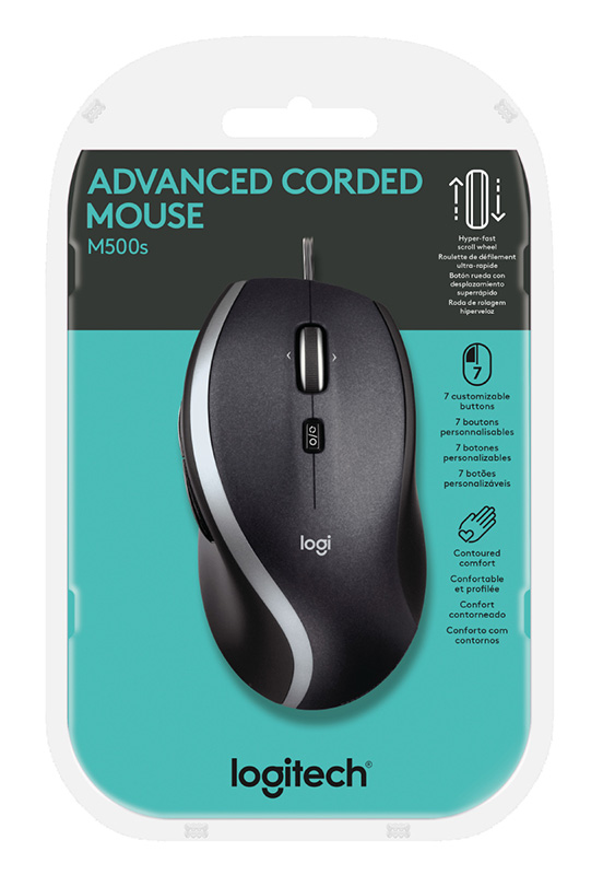 Logitech 910-005784 M500S Advanced Corded Mouse
