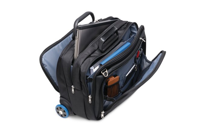 Kensington 62348 Contour Roller Laptop Case - 17in/43.3cm - Black