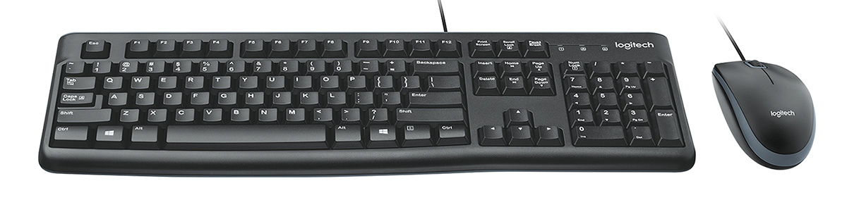 Logitech 920-002552 MK120 Corded Keyboard And Mouse Combo