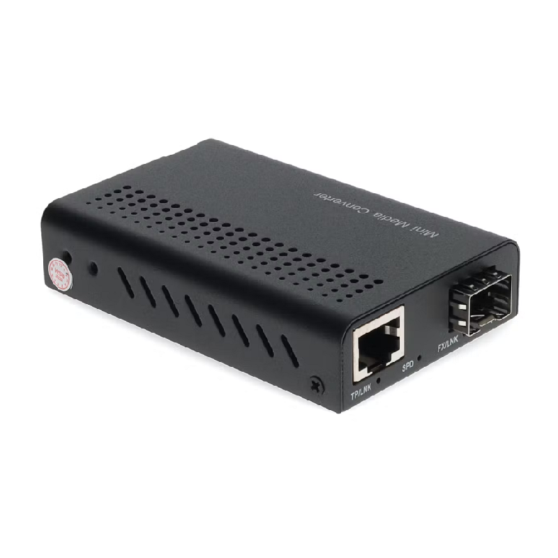 10/100/1000Base-TX(RJ-45) to Open SFP Port Mini Media Converter