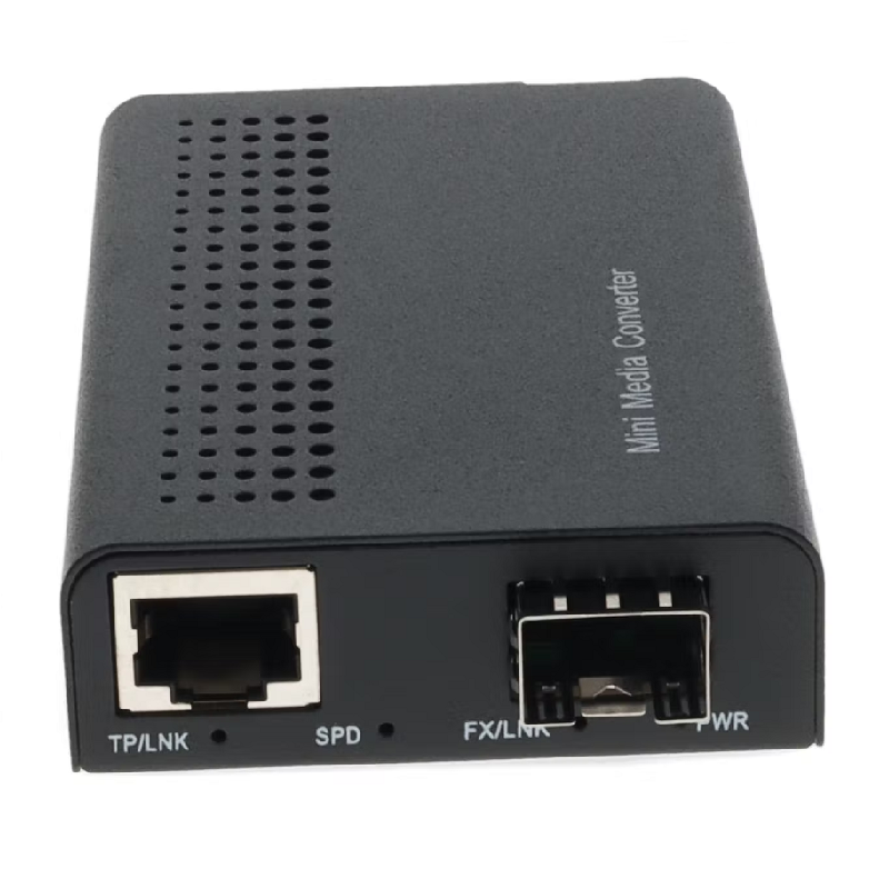 10/100/1000Base-TX(RJ-45) to Open SFP Port Mini Media Converter