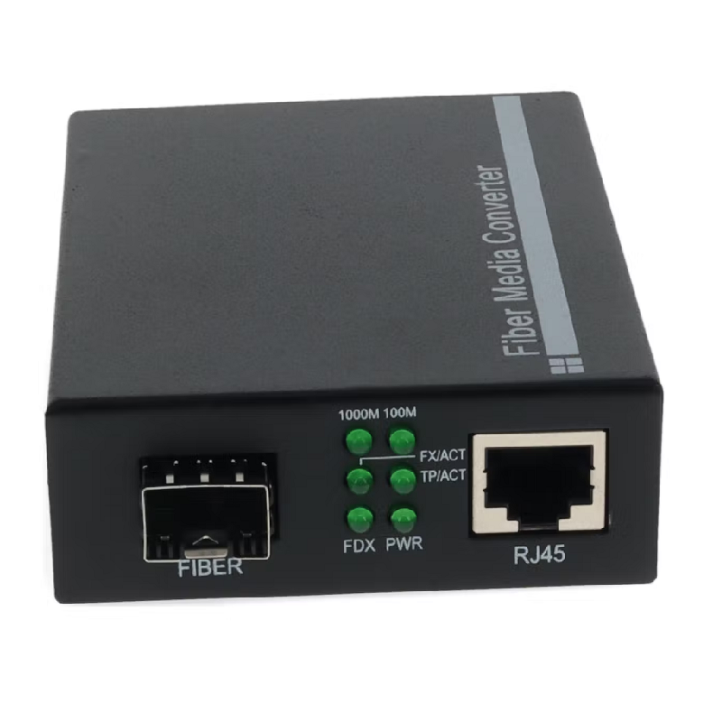10/100/1000Base-TX(RJ-45) to Open SFP Port Media Converter