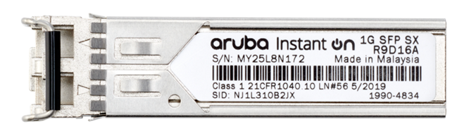 Aruba R9D16A Instant On 1G SFP LC SX 500m MMF XCVR Transceiver