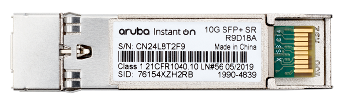 Aruba R9D18A Instant On 10G SFP+ LC SR 300m MMF XCVR Transceiver
