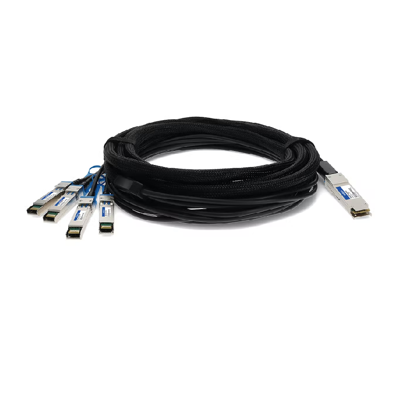 AddOn 40GBase-CU QSFP+ to 4xSFP+ Direct Attach Cable (Passive Twinax, 2m)