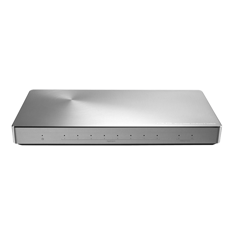 Asus XG-U2008 10-Port Unmanaged Switch Featuring Two 10G Ports