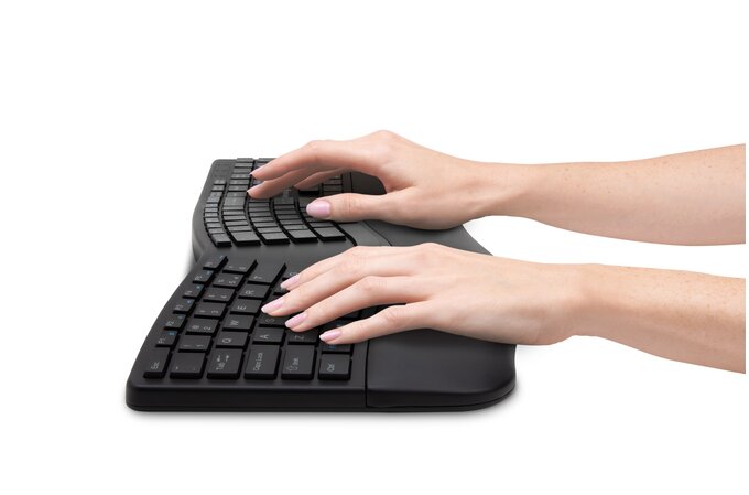 Kensington K75401UK Pro Fit Ergo Wireless Keyboard (Black)