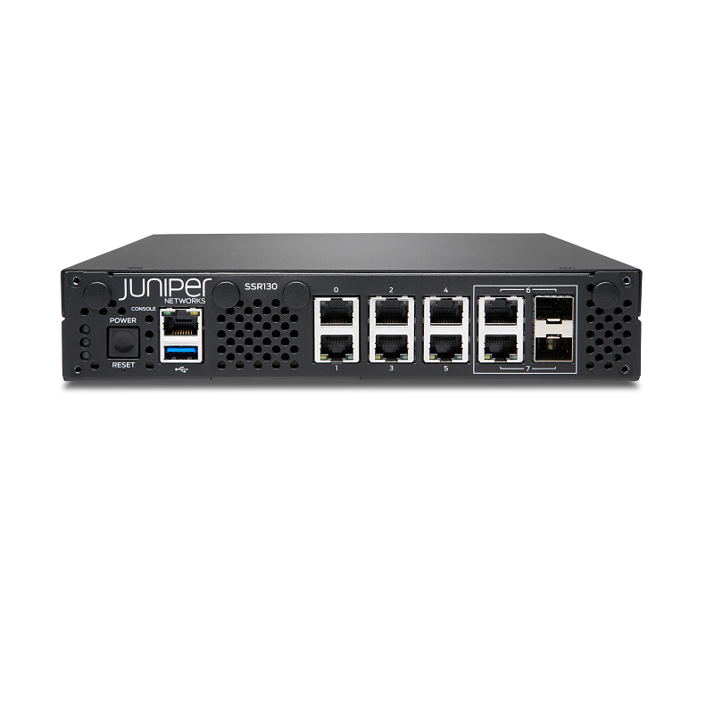 Juniper Networks SSR130 SSR130 HW (8-core Atom 16GB RAM, 120GB SSD, 2x1G combo RJ45/SFP, 6x1G RJ45)