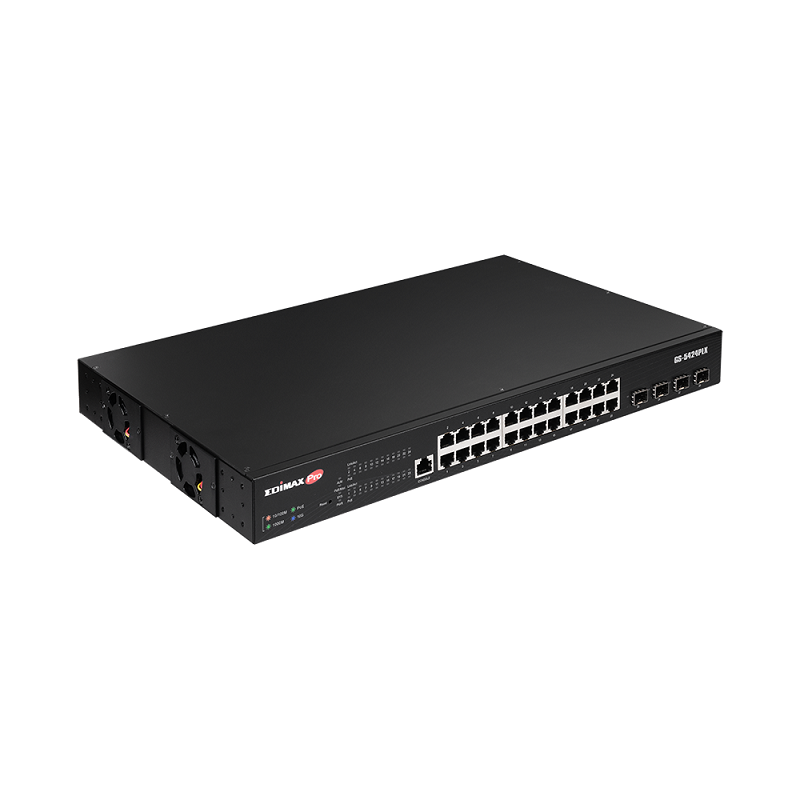 Edimax GS-5424PLX Surveillance 24-Port Gigabit PoE+ Web Smart Switch