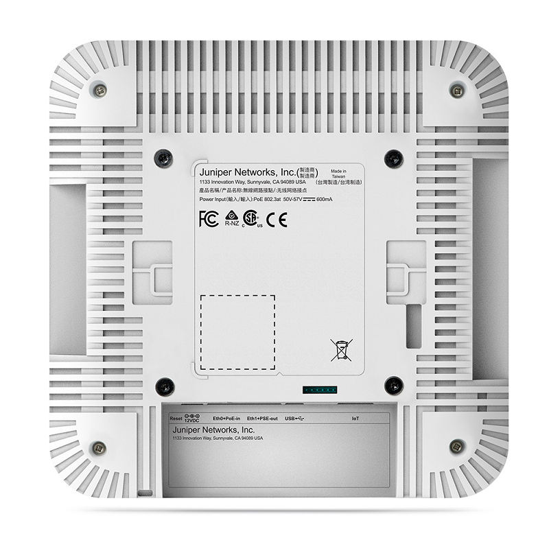 Juniper Networks MIST-AP43-4S Premium Performance MultiGigabit Wi-Fi Wave 2 Access Point (4x4:4)