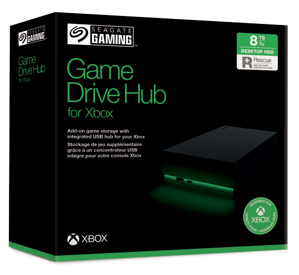 Seagate STKW8000400 Game Drive Hub for Xbox 8 TB with LED