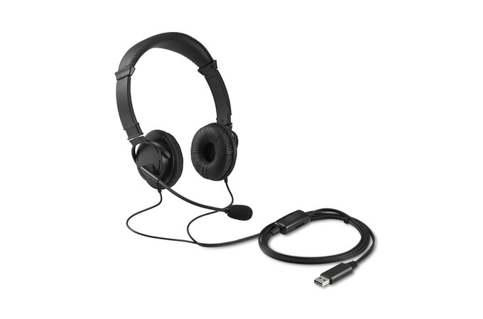 Kensington K33065WW Hi-Fi Headphones with Mic and Volume Control