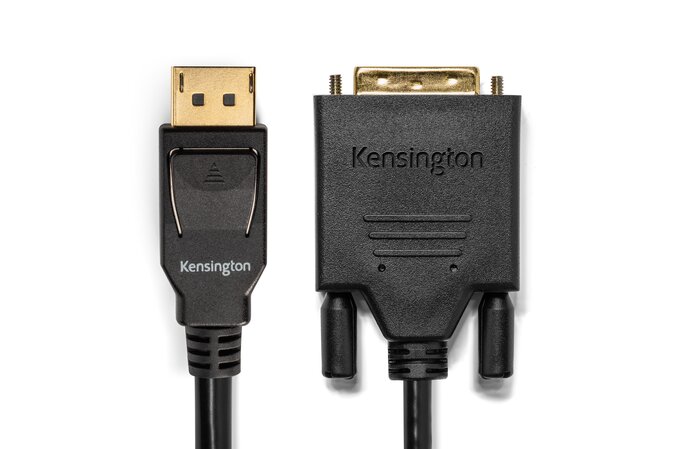 Kensington K33023WW DisplayPort 1.1 (M) to DVI-D (M) passive unidirectional cable