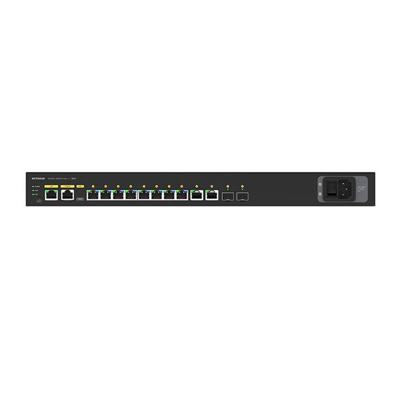 Netgear GSM4212UX 8 Port Ultra90 PoE++ 802.3bt 720W 2x1G and 2xSFP+ Managed Switch