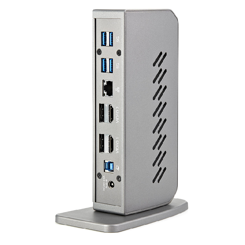 StarTech Hybrid Universal USB 3.0 Laptop Docking Station for USB-C or USB-A