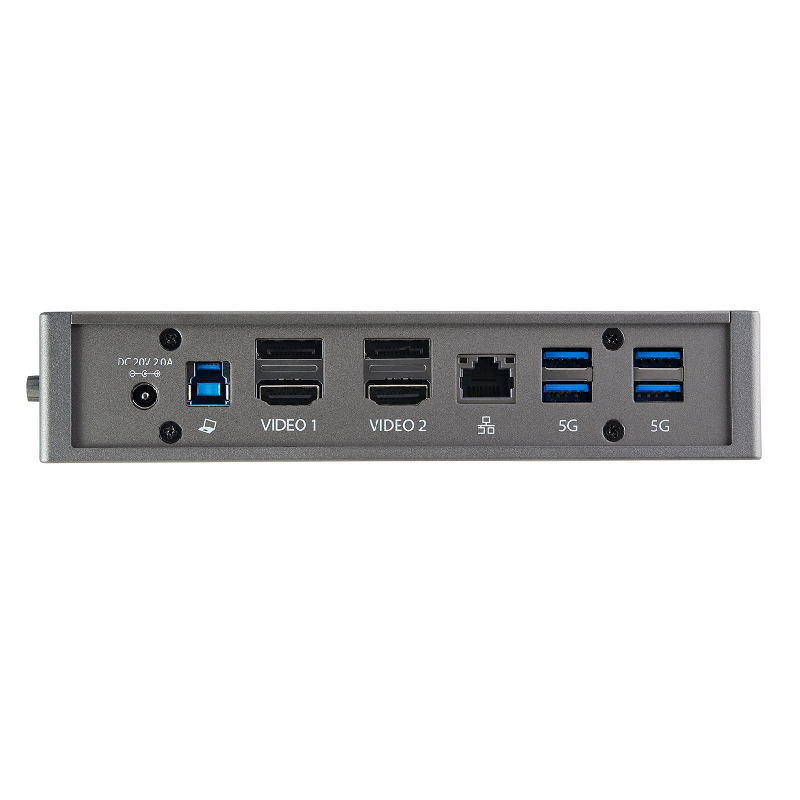 StarTech Hybrid Universal USB 3.0 Laptop Docking Station for USB-C or USB-A