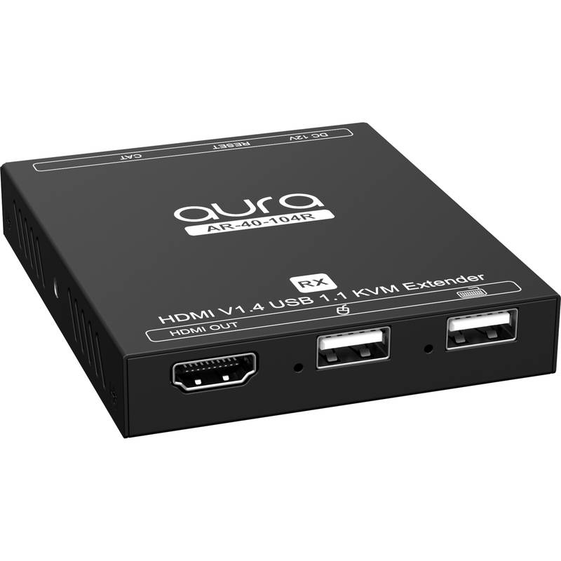 aura HDMI USB 1.1 KVM Extender 4K @ 120m 2x USB IR PoH