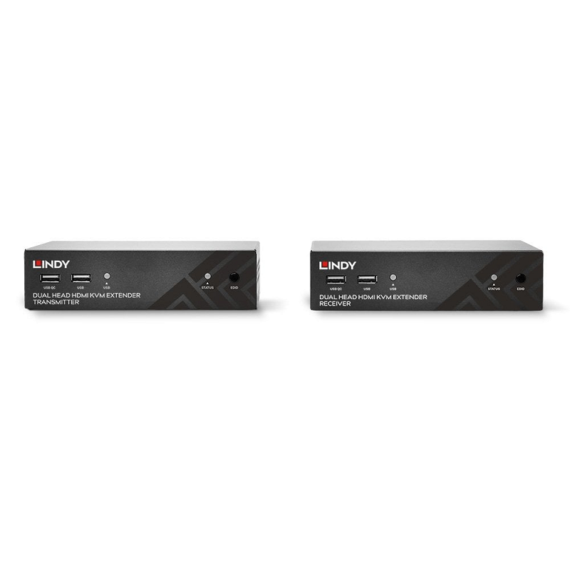 Lindy 39374 100m Cat6 Dual Head HDMI, USB & RS-232 Extender