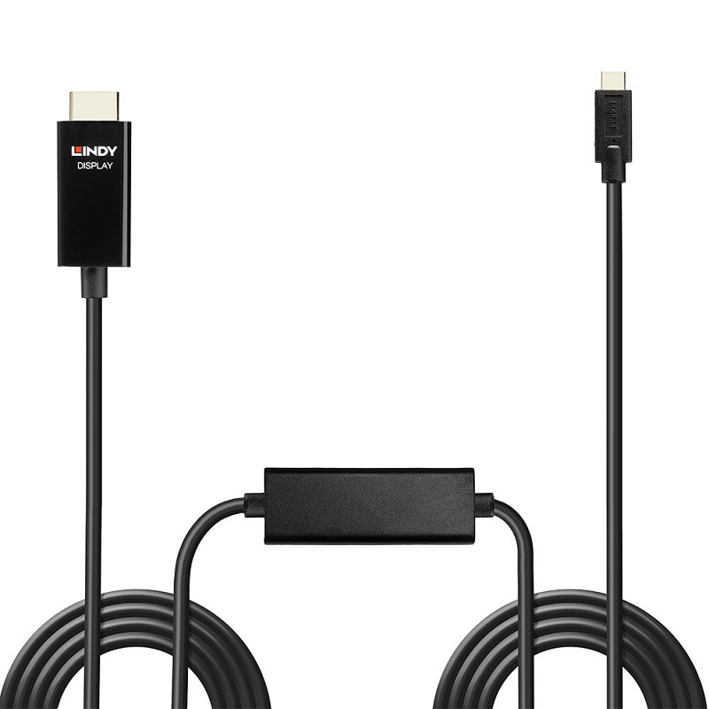 Lindy 43315 5m USB Type C to HDMI 4K60 Adapter Cable with HDR