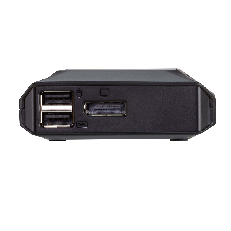 Aten US3312 2-Port 4K DisplayPort USB-C Cable KVM Switch with Remote Port Selector