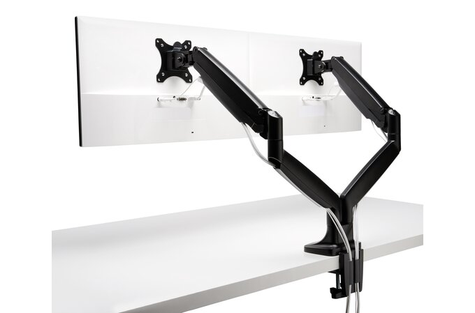 Kensington K59601WW SmartFit One-Touch Height Adjustable Dual Monitor Arm