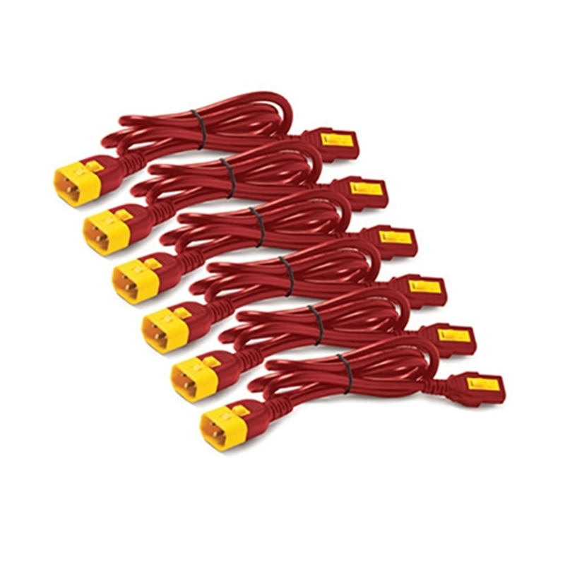 APC AP8704S-WWX340 C13 to C14 1.2m Red Power Cord Kit