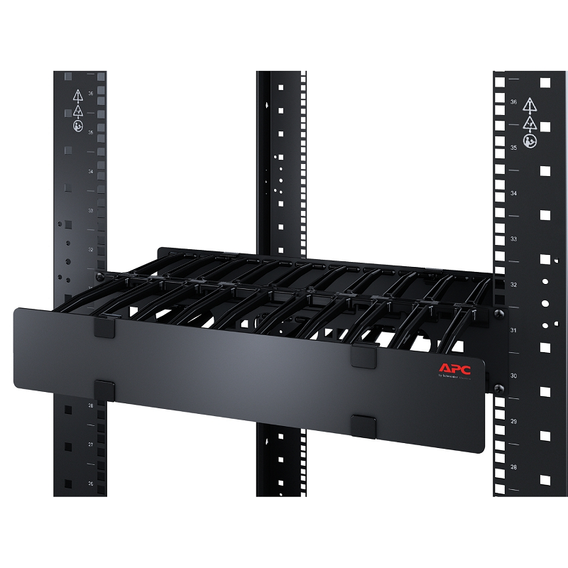APC AR8606 NetShelter Horizontal Cable Manager 2U Single Side with Cover