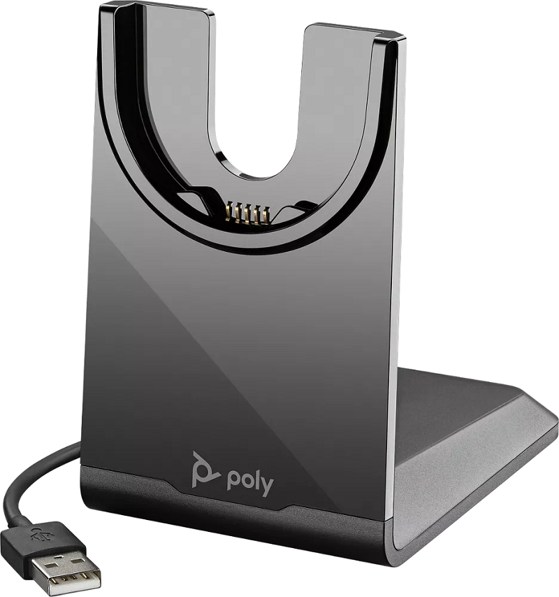 Poly 213727-01 Voyager Focus 2 UC, Standard, USB-A, Charge Stand