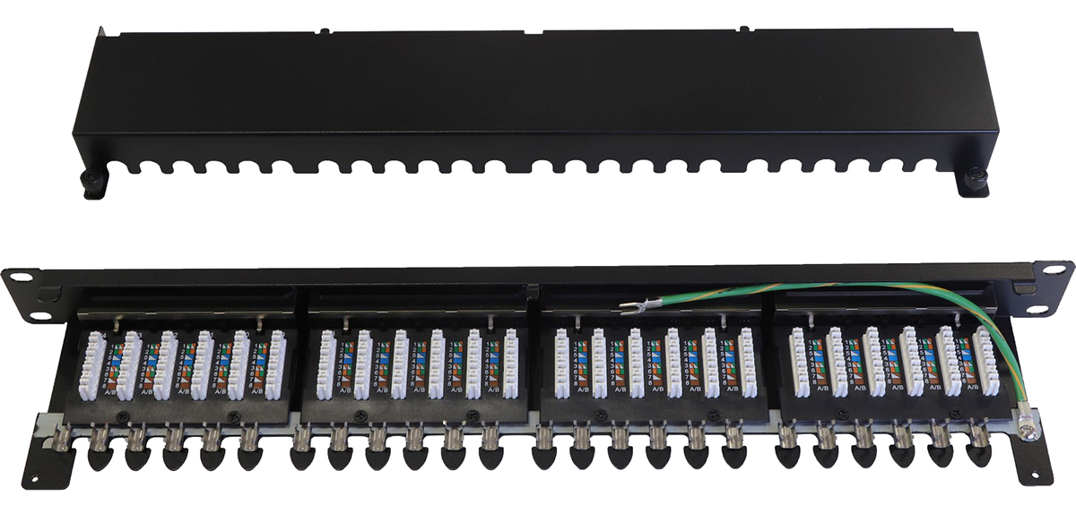 Excel Cat6A 24 Port Screened PCB Punchdown Panel