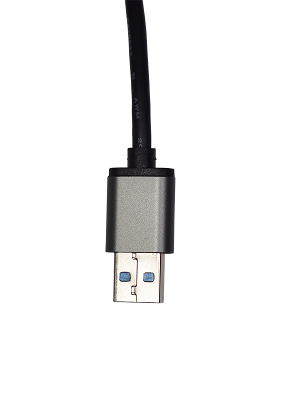 CE USB Type C to USB 3.0 A Male Shielded Black 1m Cable