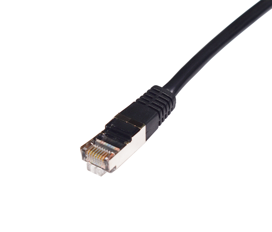 Cat5e RJ45 FTP Unbooted Lead - Black