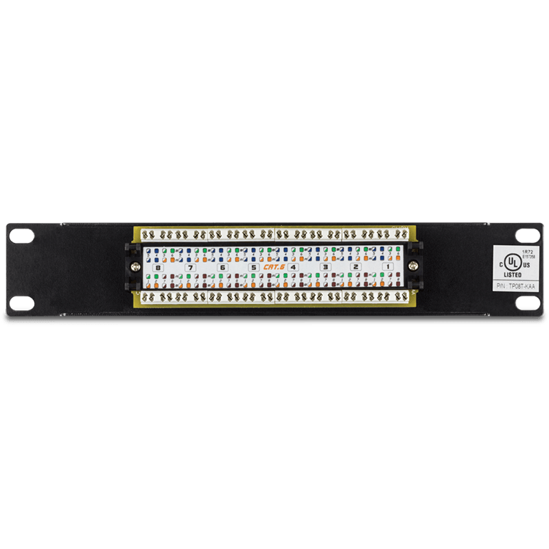 TRENDnet TC-P08C6 8-Port Cat6 Unshielded Patch Panel