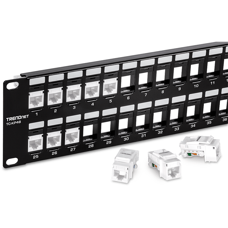 TRENDnet TC-KP48 48-Port Blank Keystone 2U HD Patch Panel