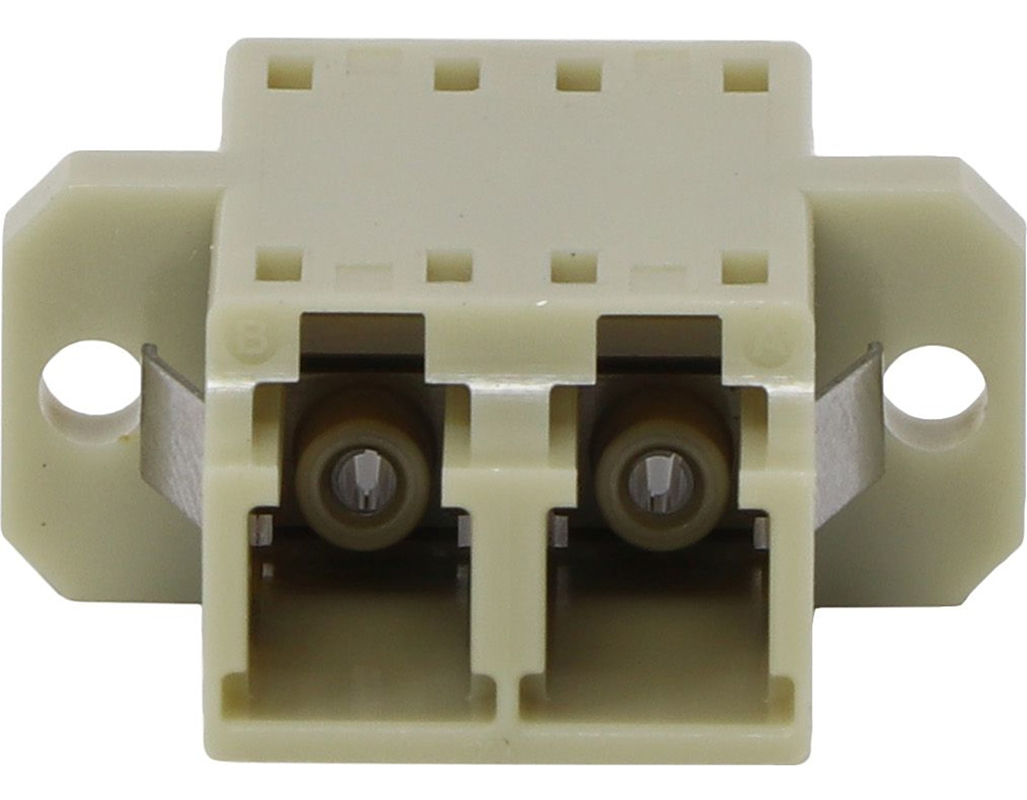 Enbeam LC Duplex Multimode Adaptor-Beige 6-Pack
