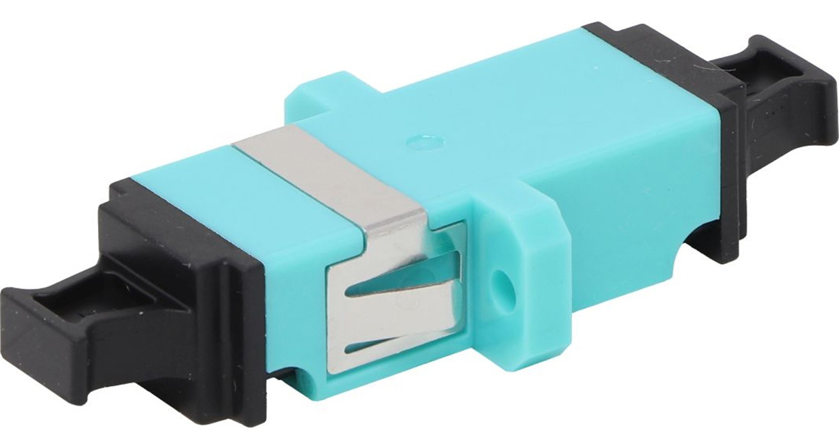 Enbeam LC Duplex Adaptor Multimode Aqua 6-Pack