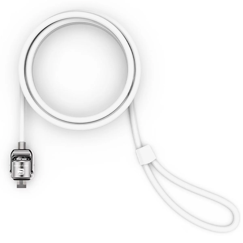 Compulocks CL15W Universal Security Cable Lock - Security cable lock - white - 1.83 m