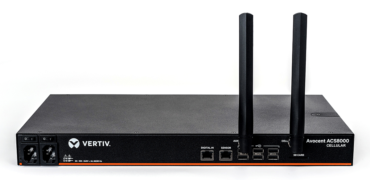 Vertiv ACS8008-EU-DAC-400 8 Port ACS8000 cellular with 4G/LTE dual AC Power Supply